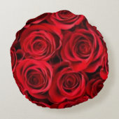 ヴィンテージレッドローゼラウンドピロー ラウンドクッション (裏面)