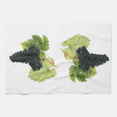 ヴィンテージレッドワイン オーガニック グレープ クラスター、食品 果物 キッチンタオル (横)