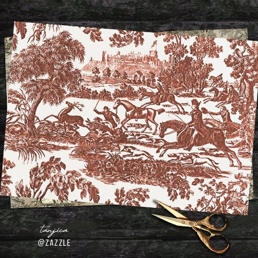 ヴィンテージレッド狩りウマンドハウンズ 薄葉紙