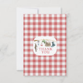 ヴィンテージレッド魚釣りO – フィッシュアリオン誕生日 サンキューカード (裏面)