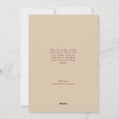 ヴィンテージレッド&グリーンクリスマスツリーのグリーティングカード シーズンカード (裏面)