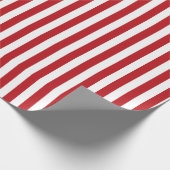 ヴィンテージレッド&ホワイトストライプ紙 ラッピングペーパー (角)