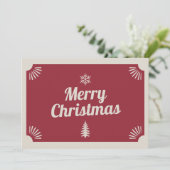 ヴィンテージレッド・メリー・クリスマス シーズンカード (スタンド正面)