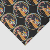 ヴィンテージレディさくらんぼブロッサムツリーハットボックス 薄葉紙 (詳細)