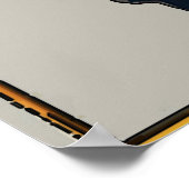 ヴィンテージレディと猫の靴，追加文字 ポスター (角)