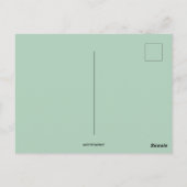 ヴィンテージレディのハープとフラッグエンブレム・オブ・エリン ポストカード (裏面)