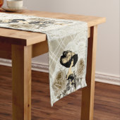 ヴィンテージレディアイボリーレーステーブルランナー ショートテーブルランナー (インサイチュ)