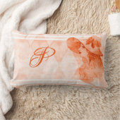 ヴィンテージレディエレガントビクトリアンモノグラム ランバークッション (ブランケット)