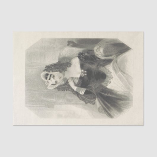 ヴィンテージレディオリヴィアブラックアンドホワイトティッシュペーパー 薄葉紙 (正面)