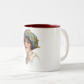 ヴィンテージレディコロネとレースマグ ツートーンマグカップ (正面右)