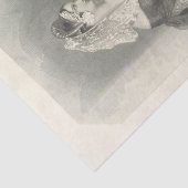 ヴィンテージレディシルヴィアブラックアンドホワイトティッシュペーパー 薄葉紙 (詳細)