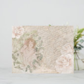 ヴィンテージレディバラスクリプトマップスクラップブック紙 (スタンド正面)