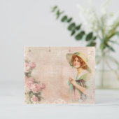 ヴィンテージレディビクトリアンデカップスクラップブック紙 (スタンド正面)