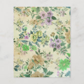 ヴィンテージレディビクトリアンデカップスクラップブック紙 (裏面)