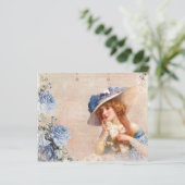 ヴィンテージレディビクトリアンデカップスクラップブック紙 (スタンド正面)