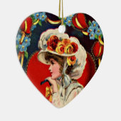 ヴィンテージレディファッションオーナメント セラミックオーナメント (右)