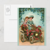 ヴィンテージレディファルトオートミットエンゲル ポストカード (正面/裏面)