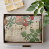 ヴィンテージレディフランスのーの手書き入力（楽譜付き） 薄葉紙 (ギフト)