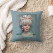 ヴィンテージレディヘッドベイザービッグブーファントヘアパール クッション (ブランケット)