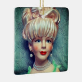 ヴィンテージレディヘッドベイザービッグブーファントヘアパール セラミックオーナメント (右)