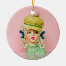 ヴィンテージレディヘッド花瓶10代のハッモダントピゲイル セラミックオーナメント