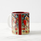 ヴィンテージレディマイバレンタインマグ ツートーンマグカップ (正面左)