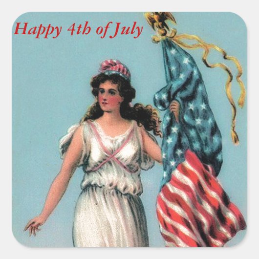 ヴィンテージレディリバティ スクエアシール (正面)