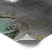 ヴィンテージレディーアンドホースコラージュ ポスター (角)