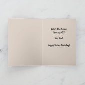 ヴィンテージレディーイン鏡誕生日カード カード (内部)