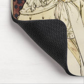 ヴィンテージレディーオブザカメリアスバイアルフォンスミュシャ マウスパッド (コーナー)