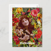 ヴィンテージレディーカメオバラ シーズンポストカード (正面/裏面)