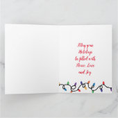 ヴィンテージレディークリスマス カード (内部)