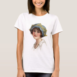 ヴィンテージレディーコロネットとレースTシャツ Tシャツ