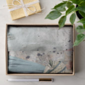 ヴィンテージレディーシャビーフランスのスクリプト蝶クラフト 薄葉紙 (ギフト)