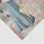 ヴィンテージレディーシャビーフランスのスクリプト蝶クラフト 薄葉紙 (詳細)