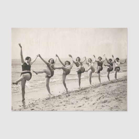 ヴィンテージレディースインバスコスチュームティッシュペーパー 薄葉紙 (正面)