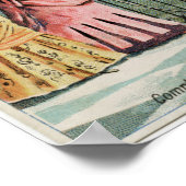 ヴィンテージレディースガール帆船ポスター ポスター (角)