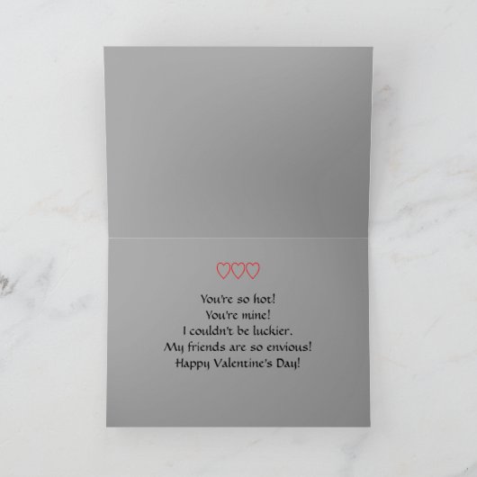 ヴィンテージレディースグループハッピーバレンタインデー シーズンカード (内部)