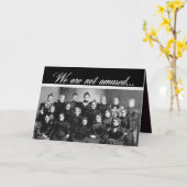 ヴィンテージレディースグループハッピーバースデー カード (黄色い花)