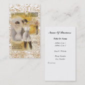 ヴィンテージレディースコルセットの名刺 名刺 (正面/裏面)