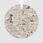 ヴィンテージレディースシューズカタログ – 1900sファッション オーナメント (裏面)