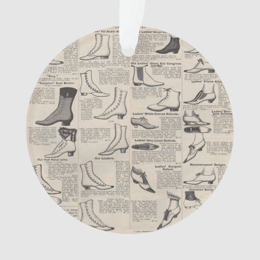 ヴィンテージレディースシューズカタログ – 1900sファッション オーナメント (正面)