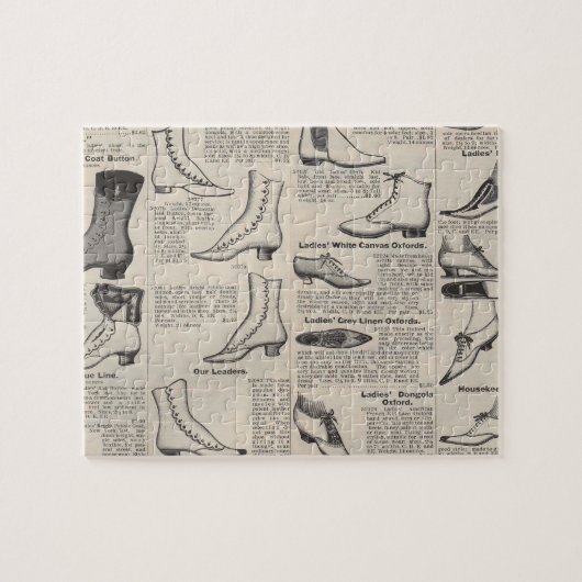 ヴィンテージレディースシューズカタログ – 1900sファッション ジグソーパズル (横)