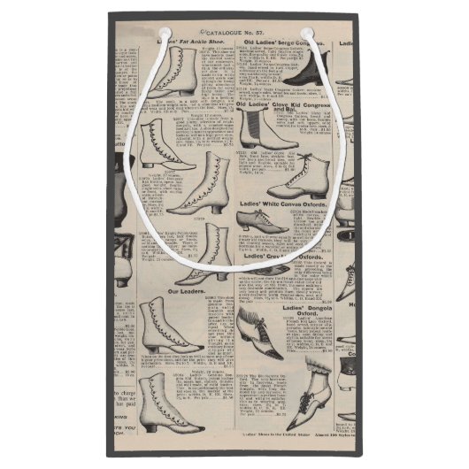 ヴィンテージレディースシューズカタログ – 1900sファッション スモールペーパーバッグ (裏面)