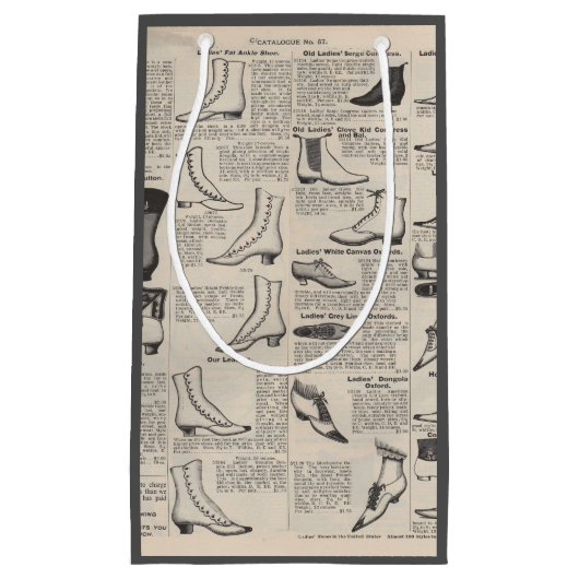 ヴィンテージレディースシューズカタログ – 1900sファッション スモールペーパーバッグ (正面)