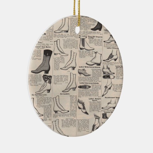 ヴィンテージレディースシューズカタログ – 1900sファッション セラミックオーナメント (右)