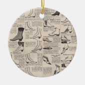 ヴィンテージレディースシューズカタログ – 1900sファッション セラミックオーナメント (正面)