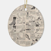 ヴィンテージレディースシューズカタログ – 1900sファッション セラミックオーナメント (左)