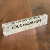 ヴィンテージレディースシューズカタログ – 1900sファッション デスクネームプレート (側面)