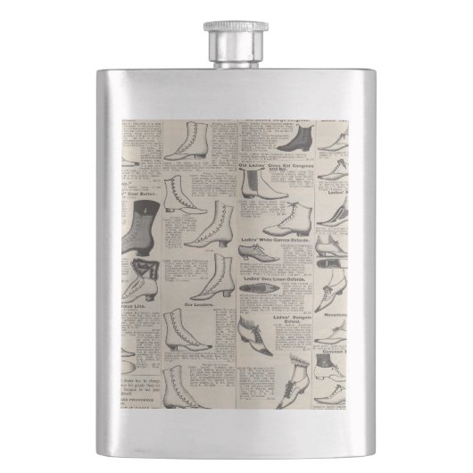 ヴィンテージレディースシューズカタログ – 1900sファッション フラスク (正面)